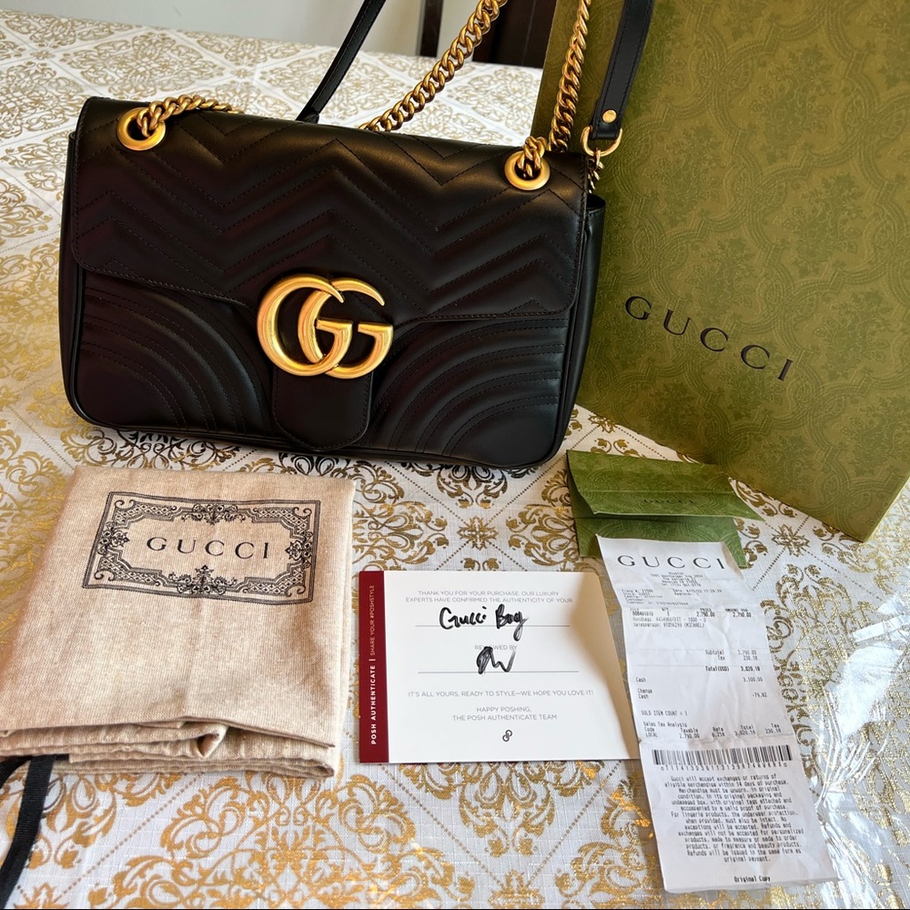 … Marmont medium matelassé shoulder bag - Picture 3 of 15
